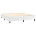 vidaXL Posteľný rám s boxspringom biely 180x200 cm umelá koža