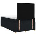 vidaXL Posteľ boxspring s matracom Čierna 120 x 190 cm Látka