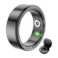 Inteligentný prsteň COLMI R02, veľkosť 12, 21,3 mm (čierny) + nabíjacie puzdro