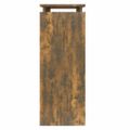 vidaXL Konzolový stolík dymový dub 80x30x80 cm spracované drevo