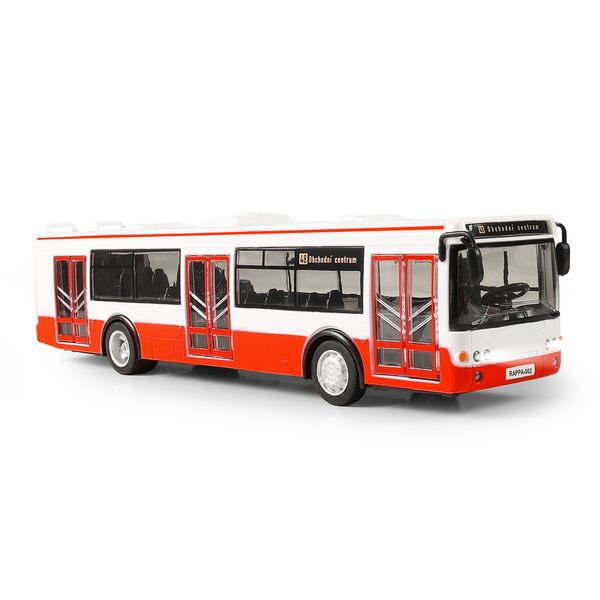 Autobus ktorý hlási zastávky česky 28 cm