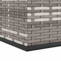 vidaXL Záhradný box na vankúše PE ratan 194x100x103 cm sivý