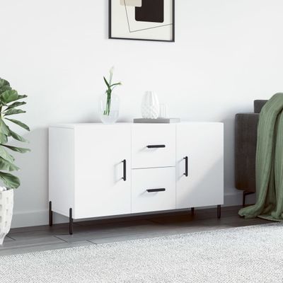 vidaXL Komoda, biela 100x36x60 cm, kompozitné drevo
