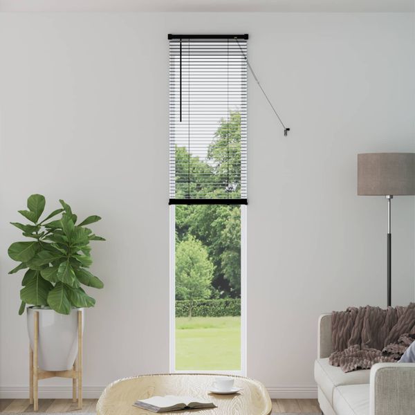 vidaXL Žalúzia Čierny 213 x 50 cm 25 mm PVC