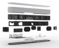 Sonos Beam (GEN2) Biela Soundbar, Dolby Atmos, 5 zosilňovačov triedy D, HDMI eARC/ARC, Wi-Fi, AirPlay 2, Alexa, Google Assistant, Trueplay, biely