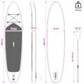 vidaXL Nafukovací paddleboard TRITON 305 x 76 x 15 cm Modrá pre