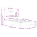 vidaXL Posteľný rám bez matraca dub sonoma 80x200 cm kompozitné drevo