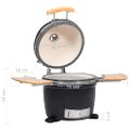 Záhradný keramický gril, údiareň Kamado, 33 cm