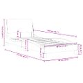 vidaXL Rám postele Dover kapučínový 80x200 cm umelá koža