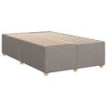 vidaXL Posteľ boxspring s matracom Sivohnedá 120 x 190 cm Látka