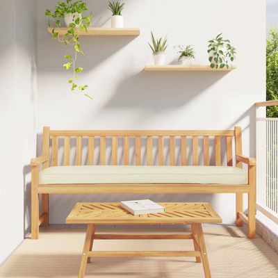 vidaXL Sada vankúšov na palete 2 pcs Krémová 180 x 40 x 8 cm