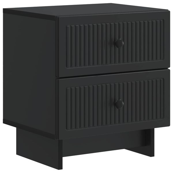 vidaXL Nočný stolík Čierna 43 x 34,5 x 47,5 cm Kompozitné drevo
