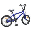 vidaXL BMX Bicykel 16 Palcov pre deti vo veku 5-8 rokov Tmavomodrá