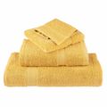 vidaXL Prémiové osušky SOLUND 4 ks zlaté 100x150 cm 600 g/m2