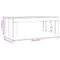 vidaXL Konferenčný stolík biely 102x50x36 cm kompozitné drevo