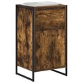 vidaXL Servírovacia skriňa Dymová dub 43 x 36 x 75,5 cm