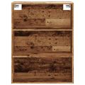 vidaXL Závesná nástenná skrinka Old Wood 69,5x32,5x90 cm