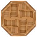 vidaXL Stolová doska 80x80x2,5 cm osemuholník masívne teakové drevo