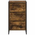 vidaXL Servírovacia skriňa Dymová dub 42 x 36 x 75.5 cm