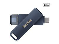 Jednotka USB flash - 256 GB - USB-C / Lightning - metalická modrá
