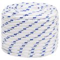 vidaXL Lodné lano biele 18 mm 100 m polypropylén