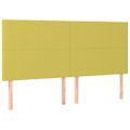 vidaXL Posteľ bez matraca zelená 200x200 cm látka