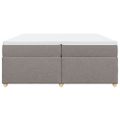 vidaXL Boxspring posteľ s matracom sivohnedý 200x200 cm látka