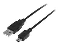 Kábel USB - USB (M) do mini-USB typ B (M) - USB 2.0 - 50 cm - čierna
