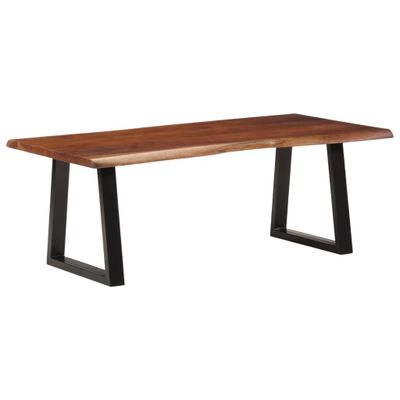 vidaXL Konferenčný stolík, medovo hnedý 110x55x40 cm, akáciový masív