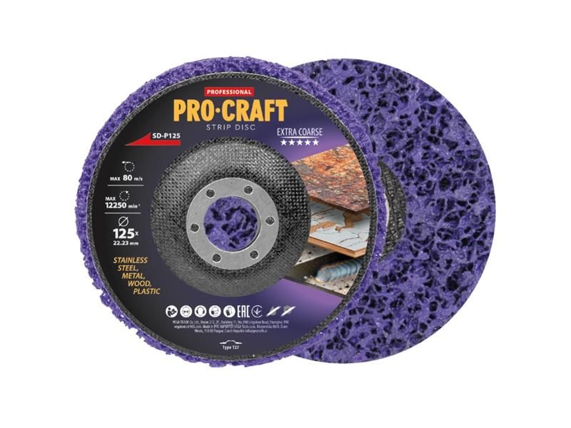 Brúsny kotúč Clean & Strip 125mm PROCRAFT SD-P125