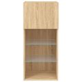 vidaXL TV skrinky s LED svetlami 2 ks dub sonoma 40,5x30x90 cm