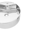 vidaXL Umývadlo s prepadom 46,5x15,5 cm keramické strieborné