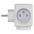 P0024U Emos Rozbočovacia zásuvka 3× guľatá, 2× USB
