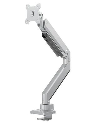 Neomounts Select NM-D775SILVERPLUS/Držák zakriveného displeja/na stôl/10-49"/svorka/VESA 100X100/nosnosť 10kg/plynný píst/stredný Držák, VESA, stolný, pre zakrivený monitor, úhlopriečka 10"-49", náklon, otáčanie, rotácia, nosnosť 18kg, strieborný