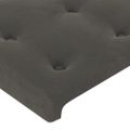 vidaXL Čelá postele 2 ks tmavosivé 72x5x78/88 cm zamat