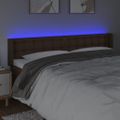 VidaXL Čelo postele hnedé 203x16x78/88 cm umelá koža