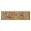 vidaXL Nástenný bočný stôl 87,5 x 34,5 x 17 cm Kompozitné drevo