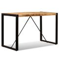 vidaXL Jedálenský stôl, masívne surové mangovníkové drevo, 120 cm