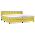 vidaXL Boxspring posteľ s matracom zelená 200x200 cm látka