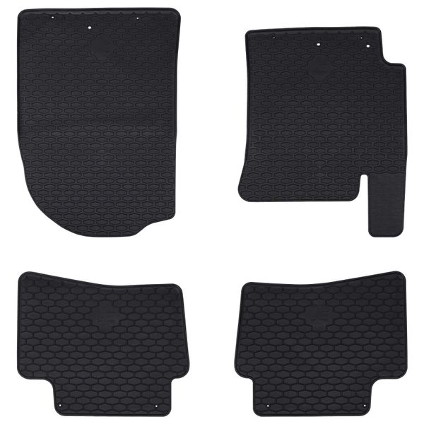 vidaXL Autokoberec 4 pcs Čierna vhodné pre Kia RIO, STONIC 2017- Guma
