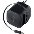 INTENSO W65ACIC GaN, USB-A/C, Nabíjačka, 65W, čier