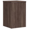 vidaXL Stojany na rastliny 2 ks hnedý dub 20x20x30 cm kompozitné drevo