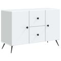 vidaXL Servírovacia skriňa Biela 89 x 34,5 x 60 cm Kompozitné drevo