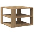 vidaXL Konferenčný stolík Artisan Dub 58x58x40 cm Konštrukčné drevo