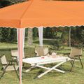vidaXL Prístrešok na párty 575 x 290 x 245 cm Oranžová