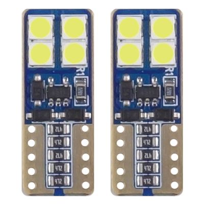 LED CANBUS 8SMD 2835 T10e (W5W) White 12V / 24V