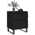 vidaXL Nočné stolíky 2 ks čierne 40x35x50 cm kompozitné drevo