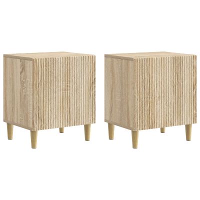 vidaXL Nočný stolík 2 pcs Dub sonoma 43 x 34,5 x 50 cm