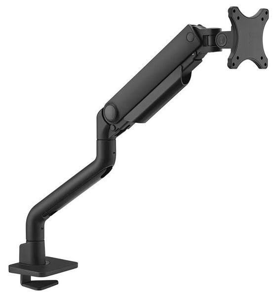 Neomounts DS70S-950BL1/Držák displeje/na stůl/17-49"/svorka+průch./VESA 100X100/nosn.18kg/plyn.píst/1 dis Držák, VESA, stolní, pro zakrivený/plochý monitor, úhloprícka 17"–49", náklon, otácení, rotace, nosnost 18kg, cerný