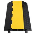 vidaXL Káblový gumený prejazd 2 kanálový 90 cm